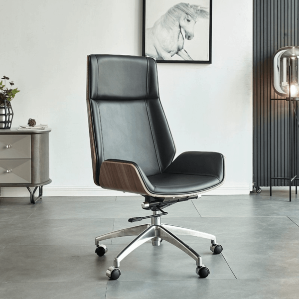 Sintered Stone Office Desk & Chair - Image 8